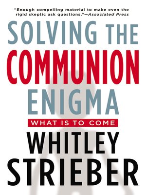 cover image of Solving the Communion Enigma